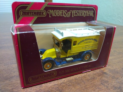 VTG Matchbox 1984 Models of Yesteryear Y25 1910 RENAULT TYPE AG-JAMES NEALE NIB - Picture 7 of 20