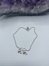 Beautiful Ball Bead Chain Bracelet/ Anklet Sterling Silver #A215
