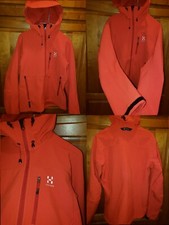 Haglofs Hooded Polartec Softshell Jacket Womens Small Thermal Stretch