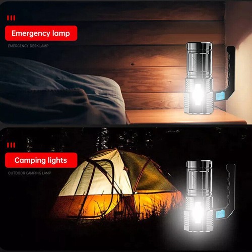High Powered 32000000LM LED Flashlight Super Bright Torch USB Rechargeable Lamp - Picture 10 of 12