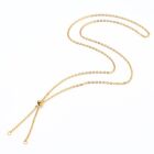 <!--F#f_0-->20x Golden Stainless Steel Slider Cable Chains Bolo Necklace Making 23-5/8 inch<!--F/-->