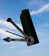 Metal LIGHTER HOLDER CASE COVER W/Multitool TOOLS Fits Bic Lighters Standard J6