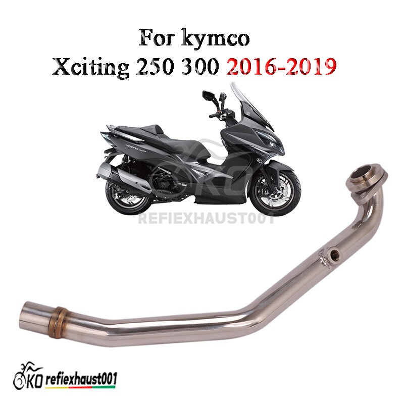Exhaust Header Pipe For kymco Xciting 250 300 2016-2019 Front Link