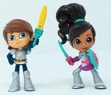 Princess Knight Nella & Garrett 3.5" figures 2017 2018 Viacom Nickelodeon