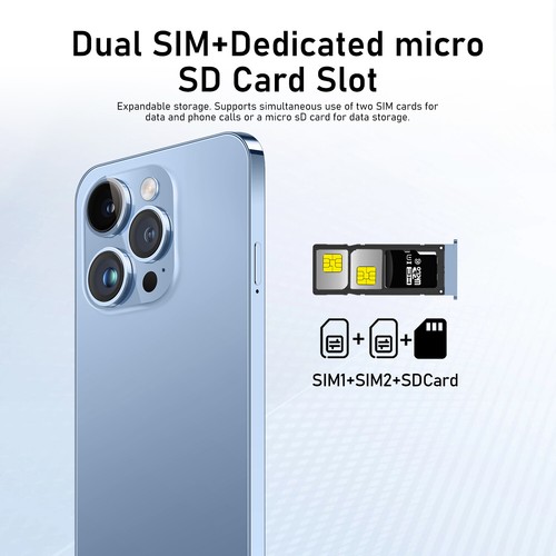 2024 i15 Pro Max 6.54" Smartphone 3GB+64GB Global Unlocked Android 4G Cell Phone - Picture 7 of 28