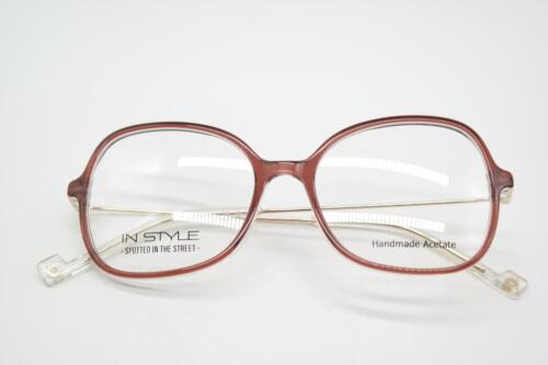 Brille IN STYLE ISKF12 Rotbraun Silber Oval Brillengestell eyeglasses Neu - Picture 6 of 6