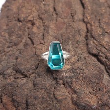 Apatite Gemstone 925 Sterling Silver Ring Handmade Jewelry Ring Gift For Wife
