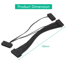 ATX 24 pin Power Supply Cable Synchronizer Male to Female ATX Motherboard Cable