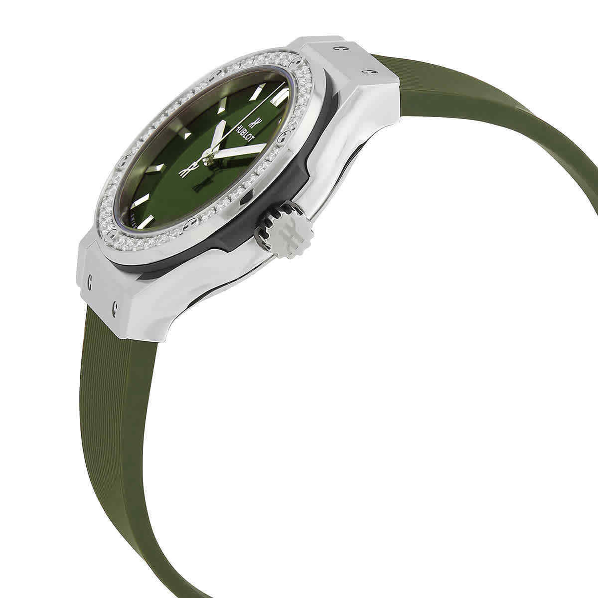 Hublot Classic Fusion Quartz Diamond Green Dial Ladies Watch Hublot Classic Fusion Quartz Diamond Green Dial Ladies Watch