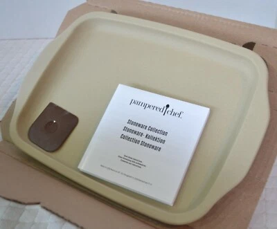 Pampered Chef ~New~ Stoneware MEDIUM STONE BAR PAN - Unglazed - Oven/Broil/Micro