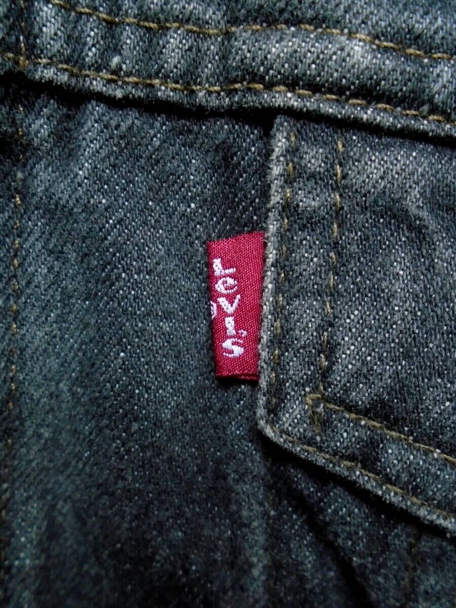 Vintage 90s Levi's Trucker Jacket Mens L Black Denim Double Vintage 90s Levi's Trucker Jacket Mens L Black Denim Double