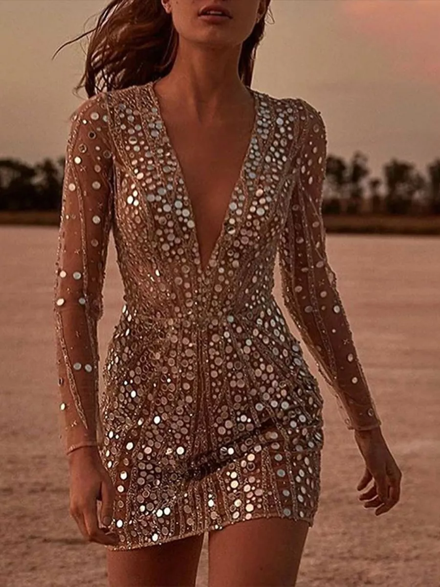 sparkly cocktail dress