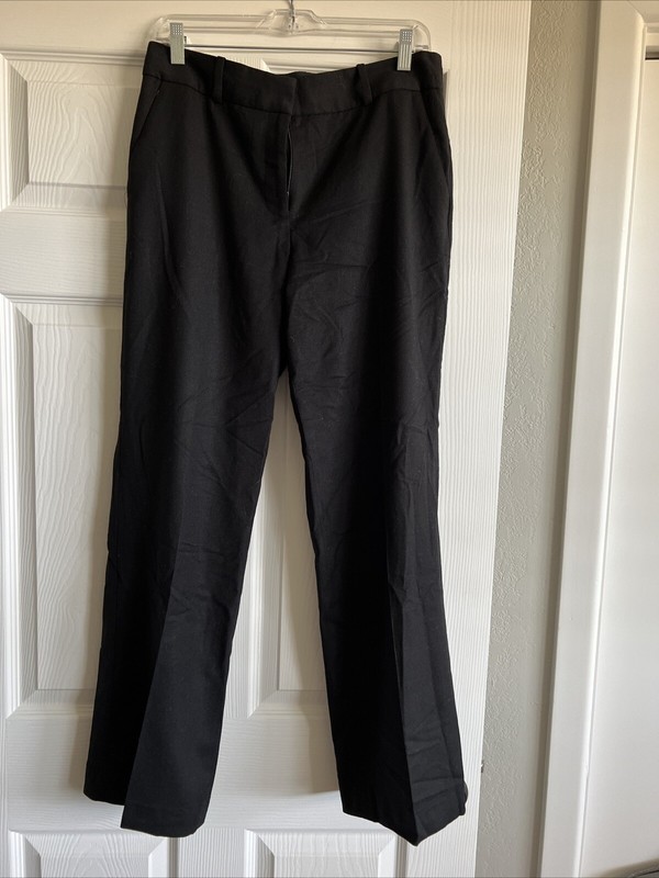 Talbots Black Slacks Italian Fabric 6 Career