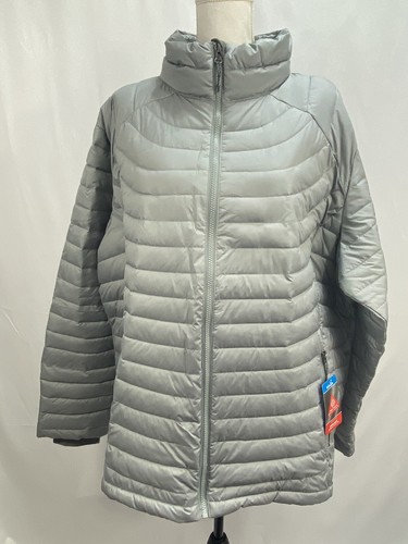 NEW Columbia OMNI-HEAT Size 3X Light Gray Thermal Heat Reflect Zipper Jacket - Picture 4 of 19