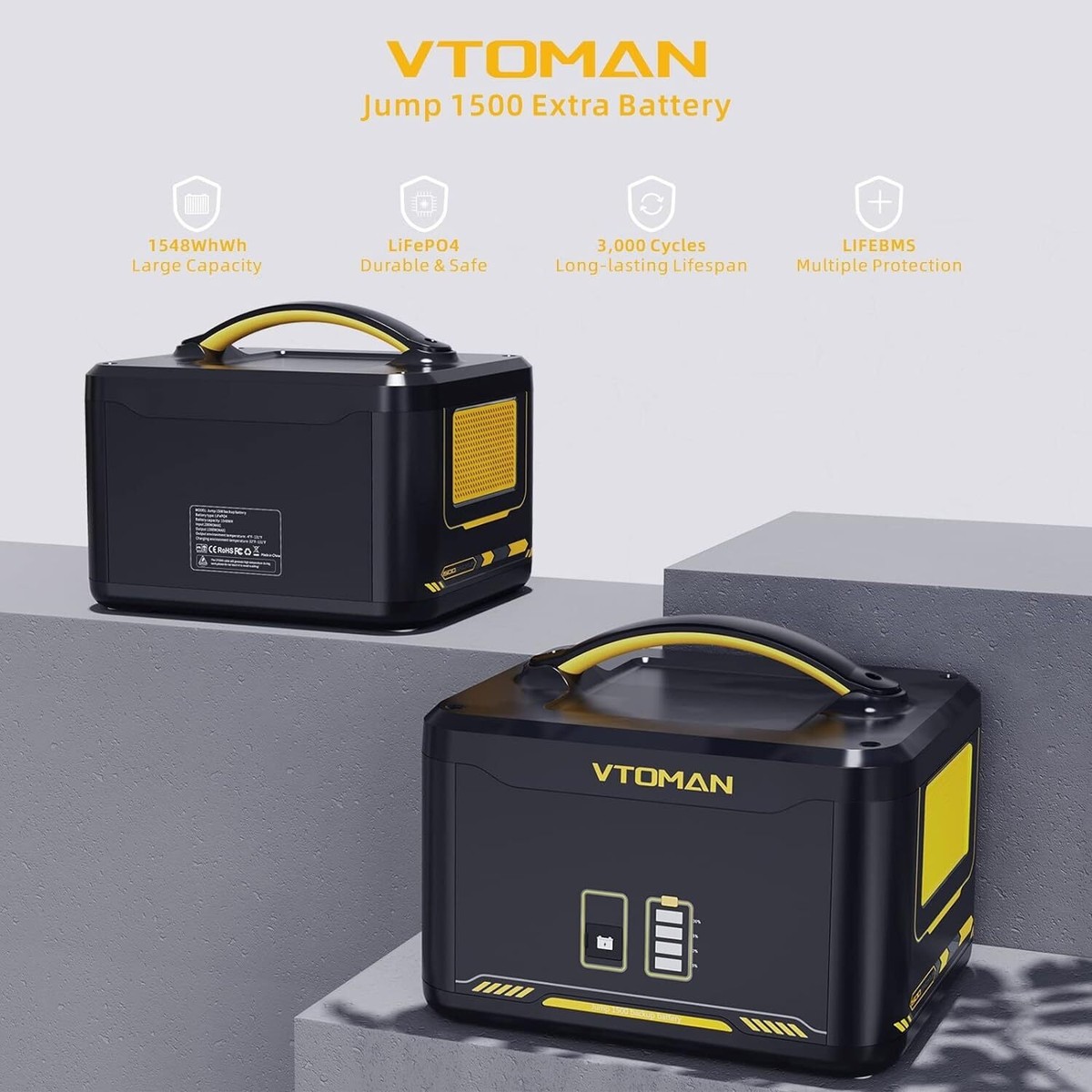 VTOMAN Jump 1500X Portable Power Station 1500W, 828Wh Battery