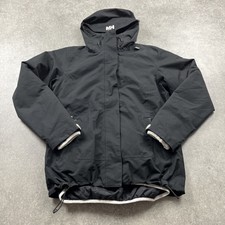 Mens Helly Hansen Hellytech Protection Black & White Hooded Coat S