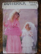 Butterick 6851 Sewing Pattern Cosplay Halloween Fairy Princess Childs S-XL Uncut