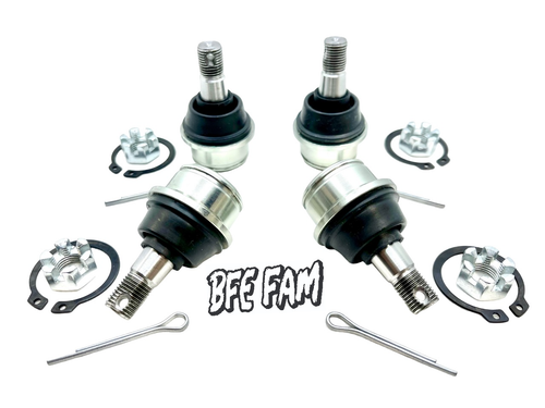 BFE (4) 4130 Chromoly Upper Lower Ball Joints Joint Yamaha Rhino 450 660 700 - Picture 3 of 3