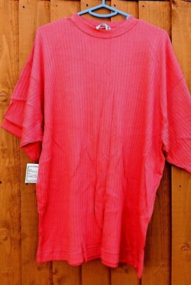 Wunderschönes T-Shirt Dreams Vintage Original Ribbed Peach XL. 80er Jahre. Neu mit Etikett