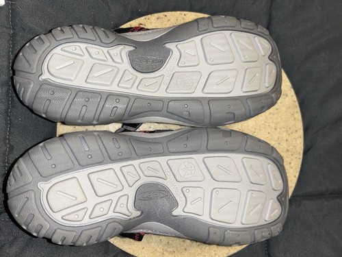 KEEN Contour Arch Kid's Water Shoe/sandal, Grey,Red Waterproof Youth Size 6 - Picture 9 of 12