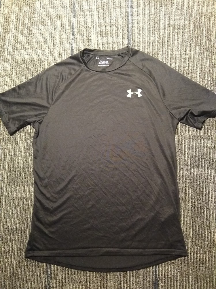 Under Armour The Tech Tee Shirt Men's Black Short Sleeve Size Medium Performance