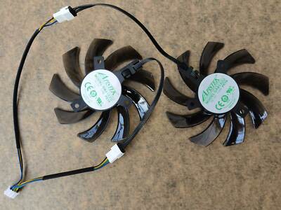 2Pcs/set GPU Fan for MAXSUN Palit GTX1070 GTX 1060 graphics card as replacement