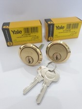 Yale Security 1109 2 x Replacement Rim Cylinder & 2 Keys PB