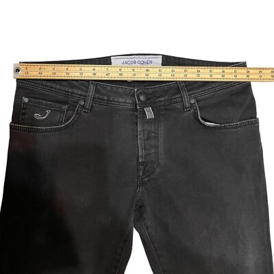 Jacob Cohen J622 Comfort Slim Handmade Denim Jeans Deep Gray Size