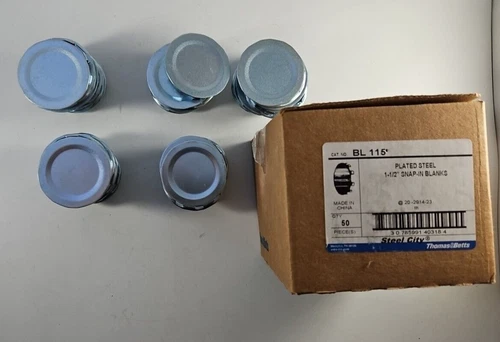 Steel City BL-115 1-1/2" Snap In Knock Out Blanks BL115 QTY 45