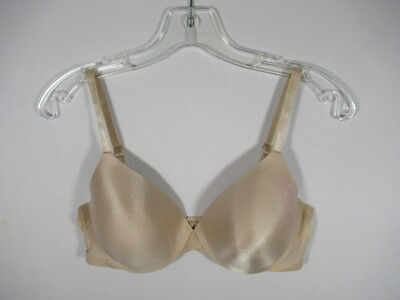 Vanity Fair Nearly Invisible Bra 34D Beige Underwire 75201