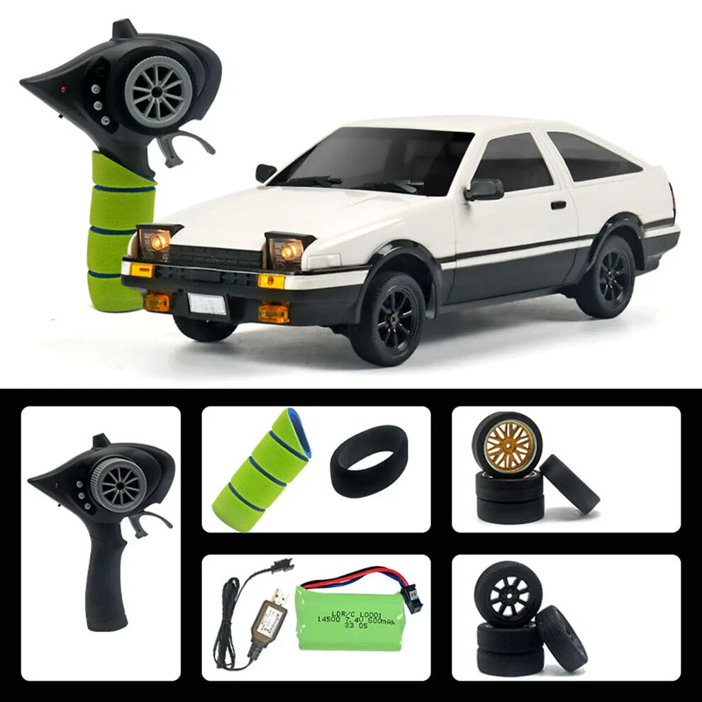 RC 1/18 DRIFT Car TOYOTA COROLLA AE86 W/ Pop Up Lights/ LED/Gyro