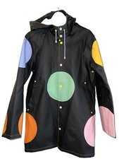 Stutterheim X Happy Socks Stockholm Raincoat Waterproof Size Xs -