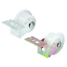 MP7147 Drawer Guide Roller Assembly 1 In. Diameter Plastic Wheel On Steel 2 Pack