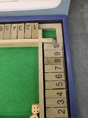 Wooden Shut The Box Dice Game - Picture 4 of 10