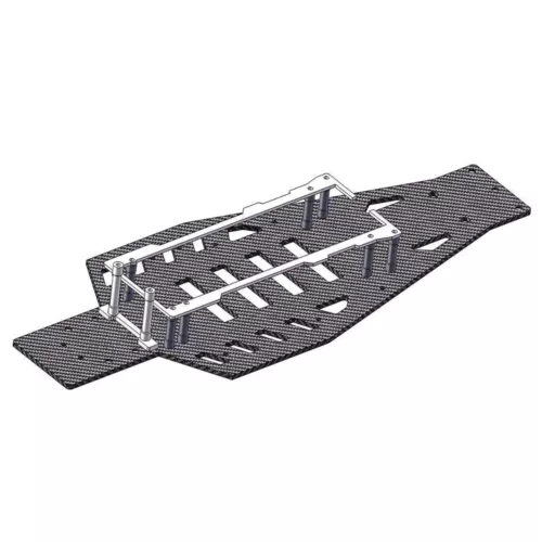 Carbon Fiber Lower Chassis for Traxxas Rustler Bandit VXL RC Parts #3728 / 3728A - Bild 2 von 11