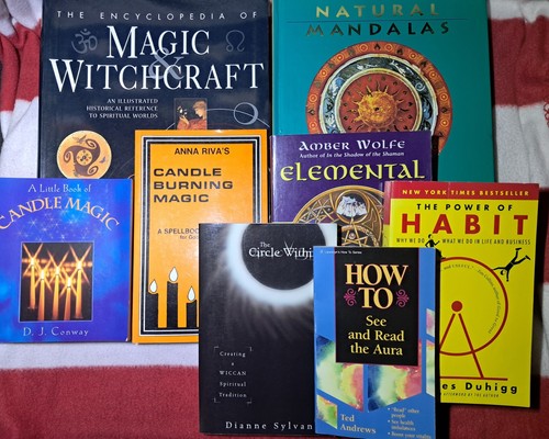 Spiritual Magic/Witchcraft & Candle Magic & Wiccan Bundle Lot Of 8