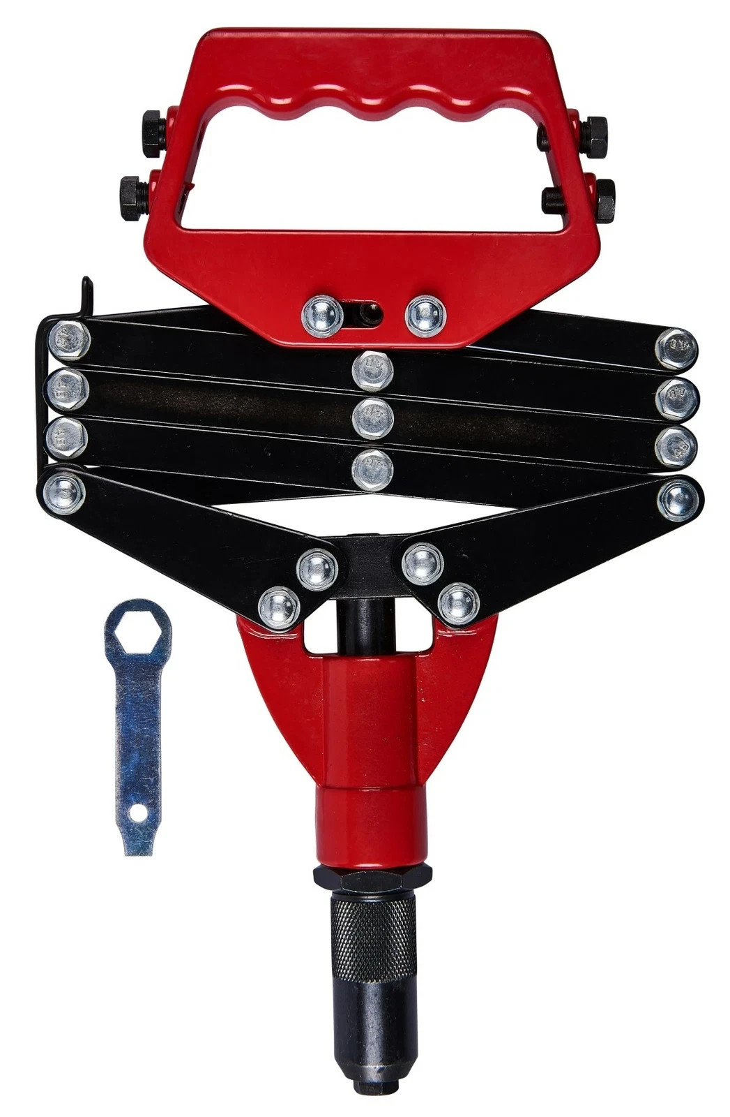 Heavy Duty Lazy Tongue Tong Hand Riviter Rivet Gun Pop Riveter 5 Nozzles Amtech
