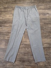 Express Men’s Gray Striped Extra Slim Fit Pants Size L Regular