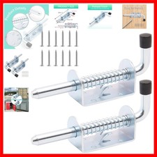 2pcs 5 Inch Spring Loaded Gate Latch Pin, Heavy Duty Barrel Bolt Spring Latch...