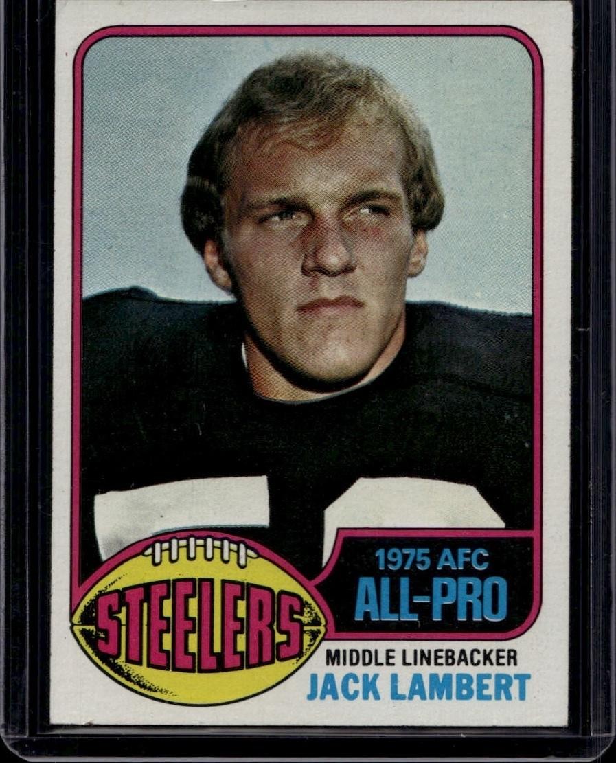 1976 Topps #220 Jack Lambert Rookie (VG/Ex) (B)