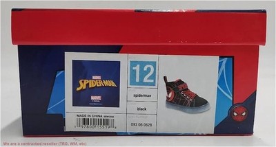 Toddler Marvel Spider-Man Lighted Hi Top Sneakers 12T SEE DETAILS *SEE DEAL!!!*