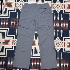 The North Face Women s Size 8 Reg. Convertible Hiking Pants Gray Zip Off Nylon