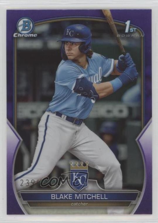 2023 Bowman Draft Chrome Purple Refractor 239/250 Blake Mitchell #BDC-133 l9q