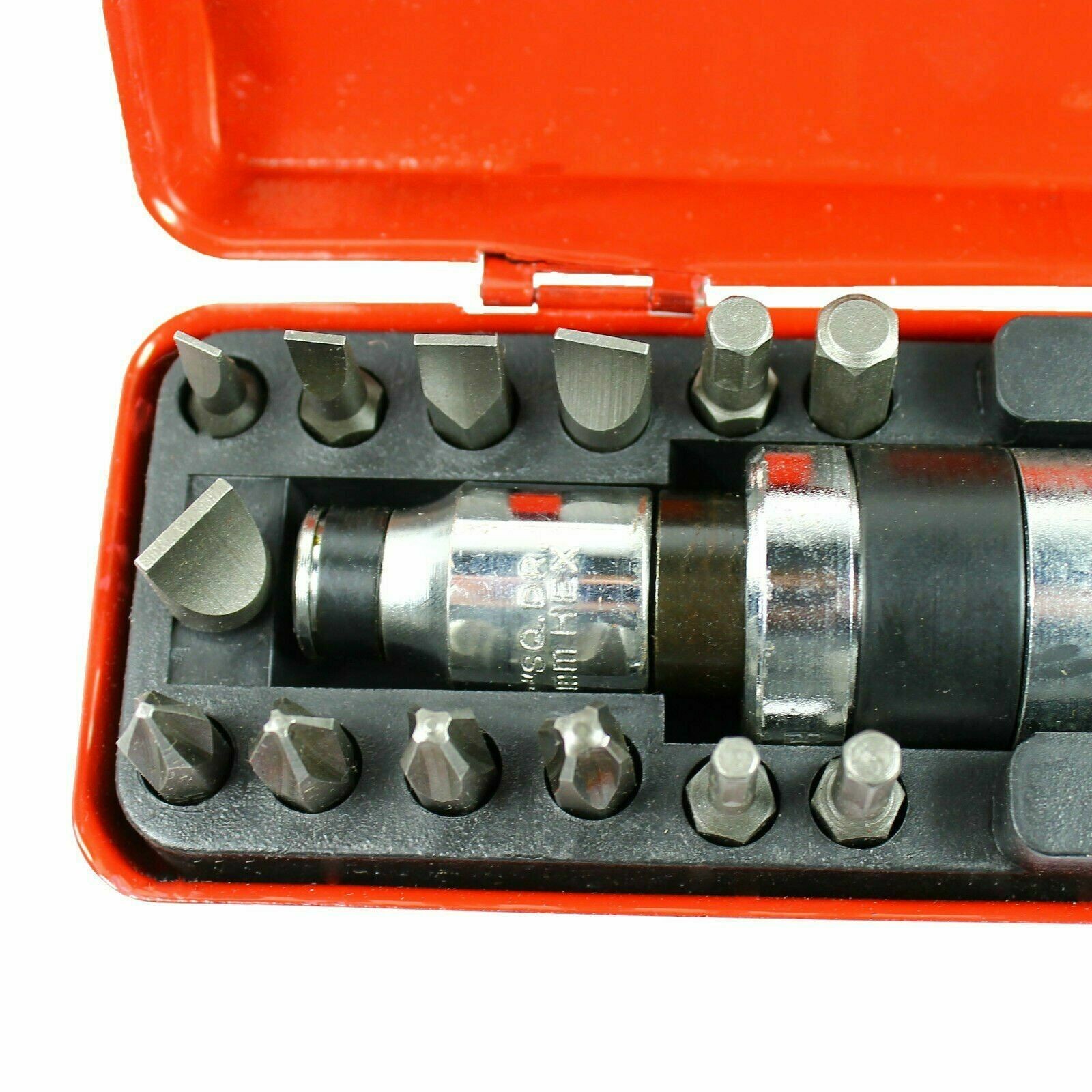 NEW 1/2" Heavy Duty Impact Screwdriver Driver Set SAE Reversible w/ Metal Case