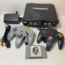 Nintendo 64 N64 Console Giappone Grigio 2 Controller Mario Kart 64 Testata NTSC-J