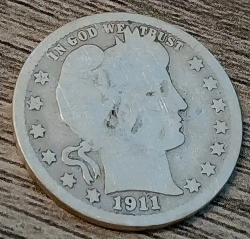 1911-D Barber Quarter — photo from another recent sale