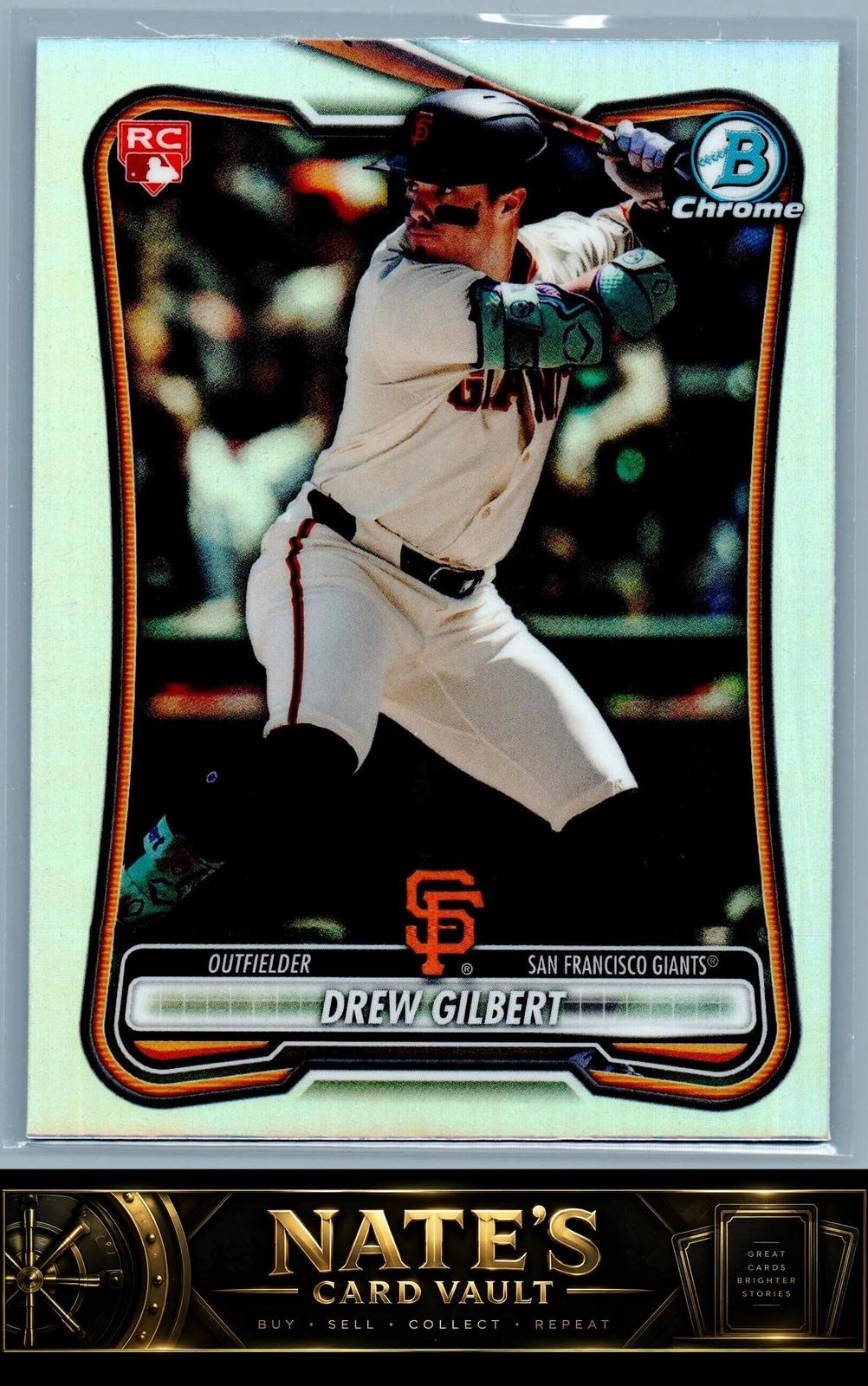 Drew Gilbert 2026 Bowman #40 Rookie Red RC Logo RC Giants