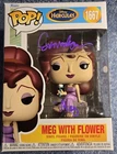 Susan Egan Signed Meg with Flower Disney Hercules #1667 Funko Pop OCCM COA