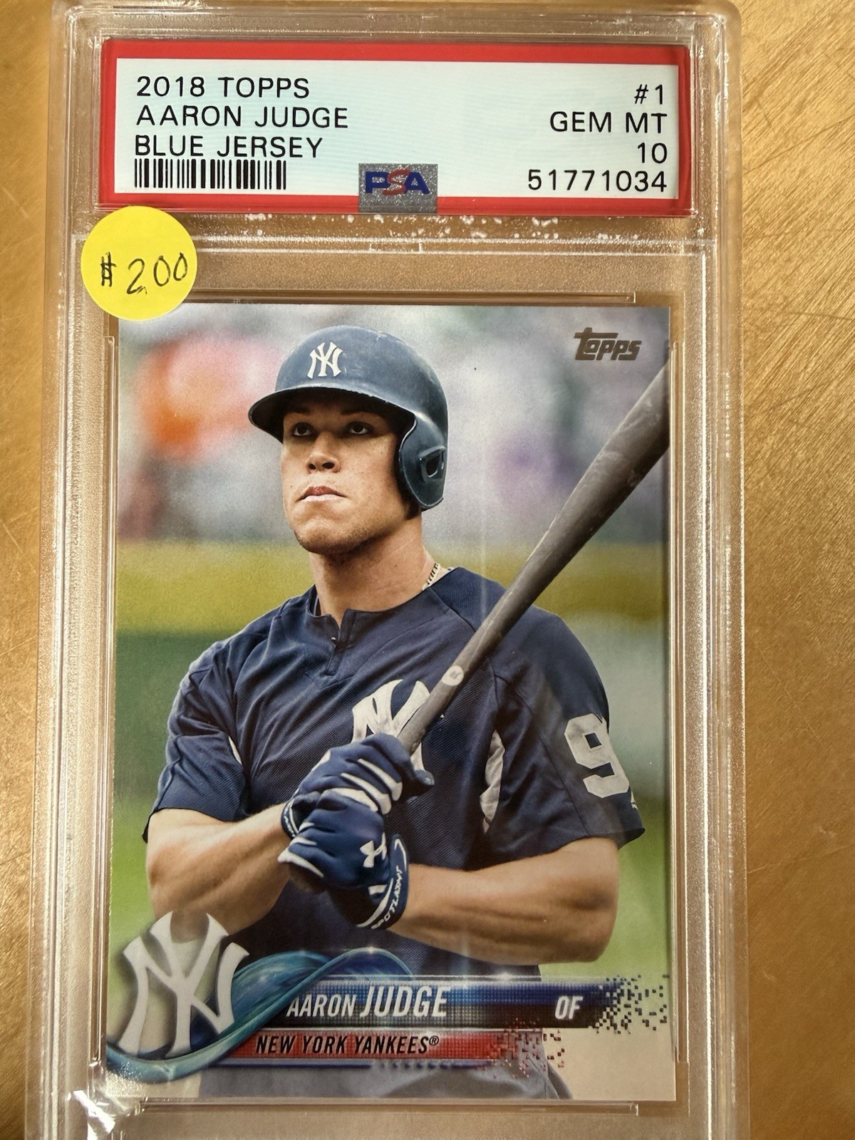 2018 Topps TOPPS Ice Blue #1 Aaron Judge front