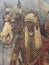 Arnold Friberg When The Land Was His 327/900 Limited Native American With COA